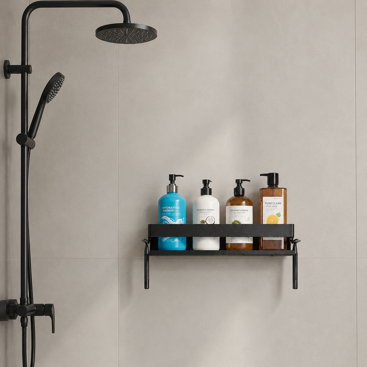 Shower Shelf Basket Stainless Steel with Multiple Wall Mounting Options