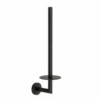 Toiletset Zwart 5-Delig - Reserverolhouder met Klepje & Hangende Reserverolhouder voor 3 Rollen - Toiletborstelhouder, Pedaalemmer en Handdoekhaakjes - Toiletaccessoireset