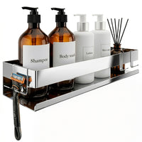Shower Shelf Basket Stainless Steel with Multiple Wall Mounting Options