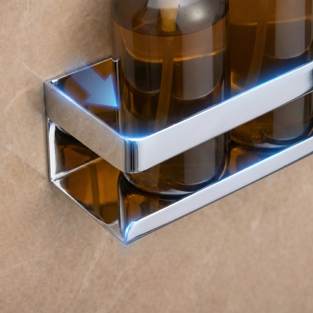 Shower Shelf Basket Stainless Steel with Multiple Wall Mounting Options