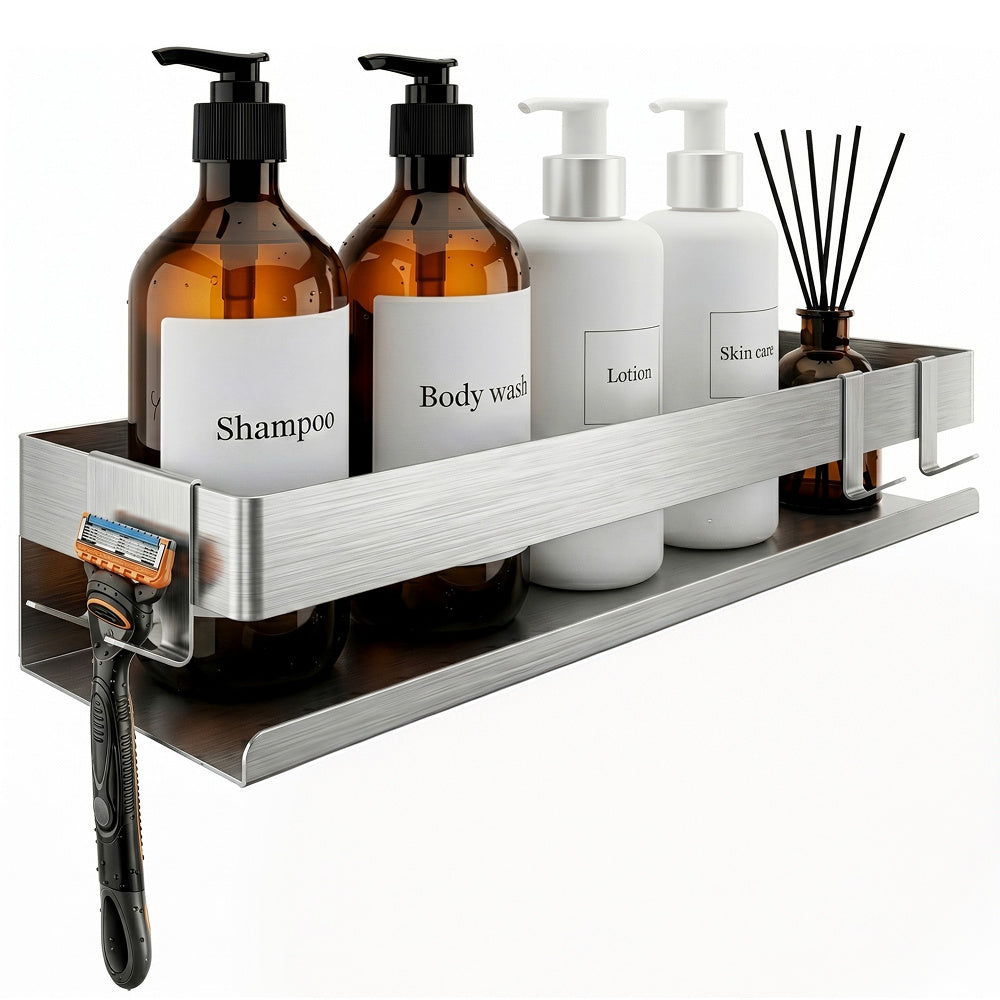 Shower Shelf Basket Stainless Steel with Multiple Wall Mounting Options
