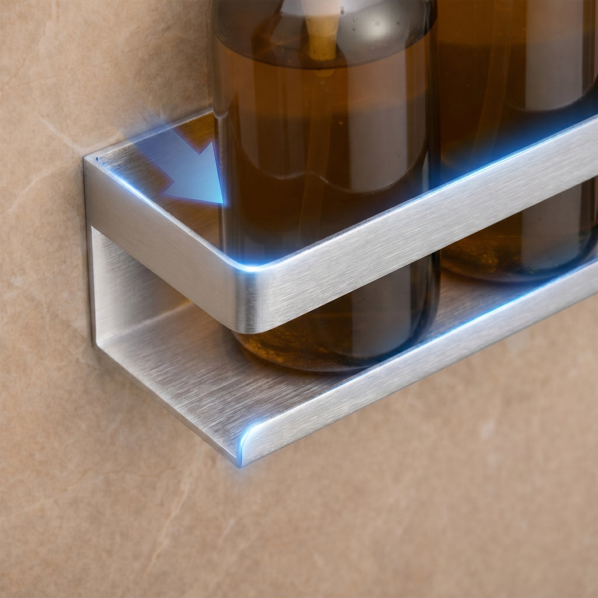 Shower Shelf Basket Stainless Steel with Multiple Wall Mounting Options