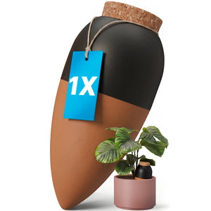 XL terracotta waterdruppelaar 950 ml, automatische plantenbewatering tot 14 dagen