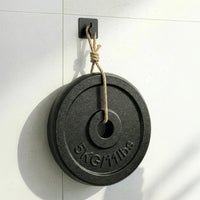 Zelfklevende RVS wandhaken met vierkante basis, set van 6, draagvermogen 5 kg
