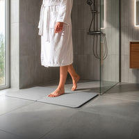 XXL Sneldrogende badmat van diatomiet 80 × 50 cm, sneldrogend en antislip