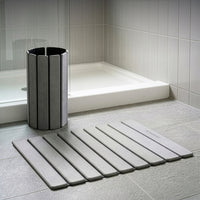 Oprolbare diatomiet badmat 60 × 40 cm, sneldrogend en antislip