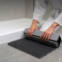 Oprolbare diatomiet badmat 60 × 40 cm, sneldrogend en antislip