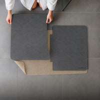 XXL Sneldrogende badmat van diatomiet 80 × 50 cm, sneldrogend en antislip
