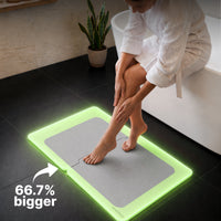 XXL Sneldrogende badmat van diatomiet 80 × 50 cm, sneldrogend en antislip