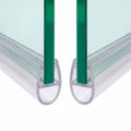Shower Door Seal  D-Profile(2x 1 Meter)