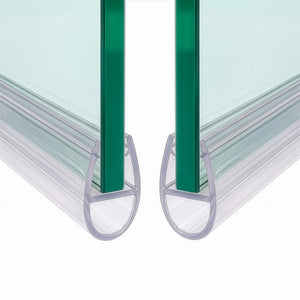 Douchestrip D profiel, 2 × 100 cm, voor glas 6 tot 8 mm