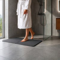 XXL Sneldrogende badmat van diatomiet 80 × 50 cm, sneldrogend en antislip