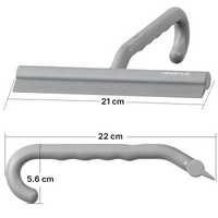 Douchewisser 21 cm met ingebouwde ophanghaak en siliconen blad