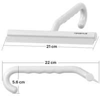 Douchewisser 21 cm met ingebouwde ophanghaak en siliconen blad