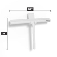 Douchewisser 28 cm met deurhaak, siliconen blad met stalen kern