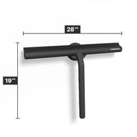 Douchewisser 28 cm met magnetische wandhaak, siliconen blad met stalen kern