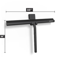 Extra brede douchewisser 33 cm met deurhaak, siliconen blad met stalen kern