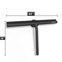 Extra brede douchewisser 33 cm met magnetische wandhaak en siliconen blad