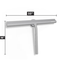 Extra brede douchewisser 33 cm met magnetische wandhaak en siliconen blad
