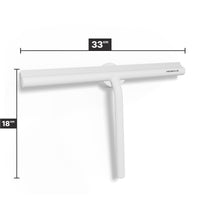 Extra brede douchewisser 33 cm met magnetische wandhaak en siliconen blad