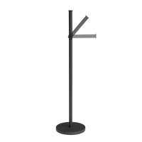 Staande toiletrolhouder 2 in 1 voor 5 rollen, met click up arm en verzwaarde voet