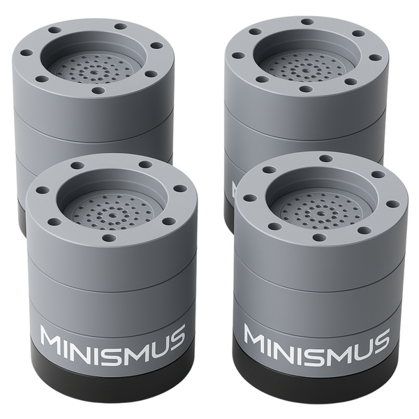 Wasmachine trillingsdempers 3,5 cm, antislip rubber, set van 4