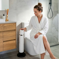 Standing Toilet Roll Holder for 5 Extra Rolls