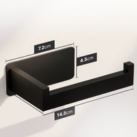 Zelfklevende toiletrolhouder 2 in 1, zonder boren