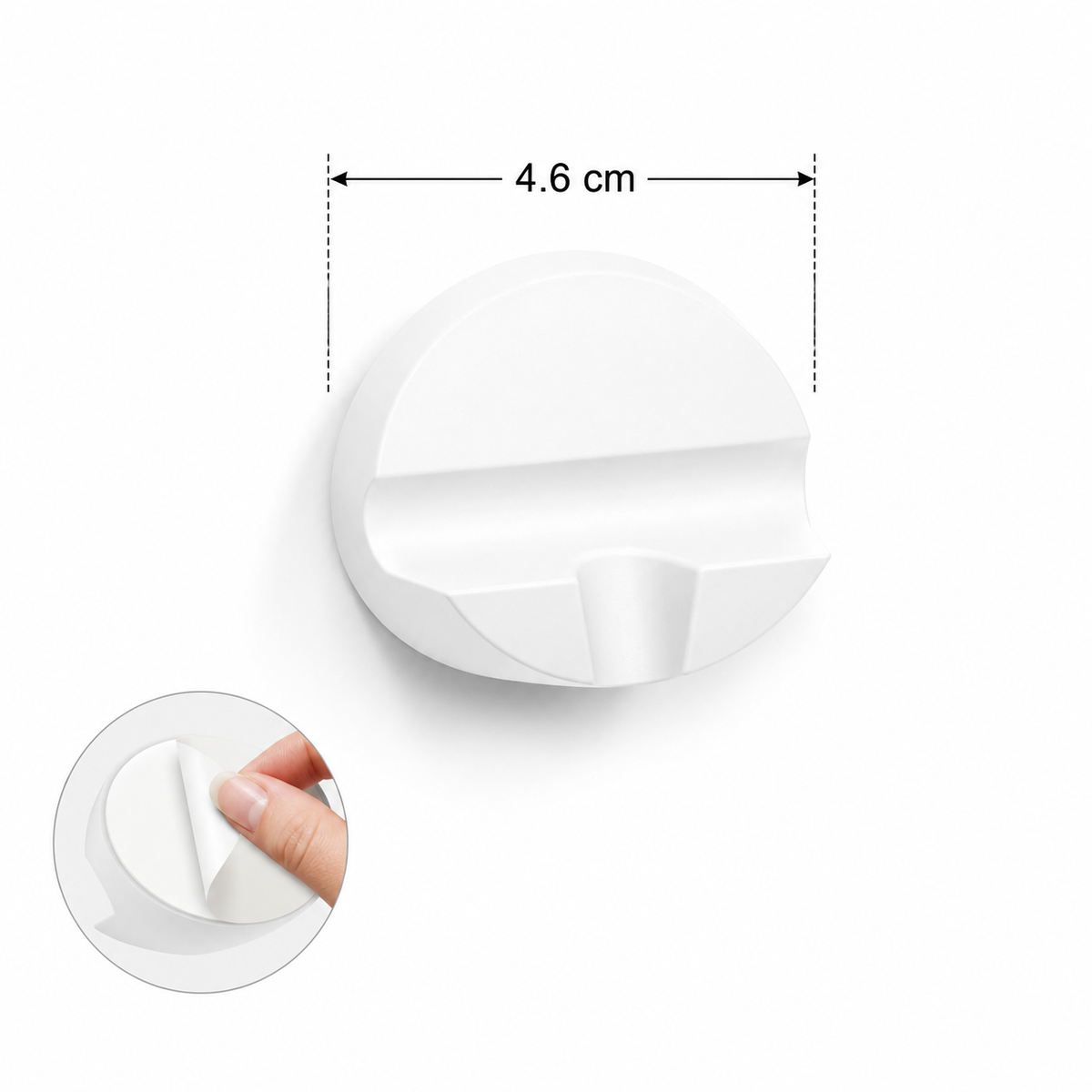 Magnetische wandhouder voor douchewisser, zelfklevend en zonder boren