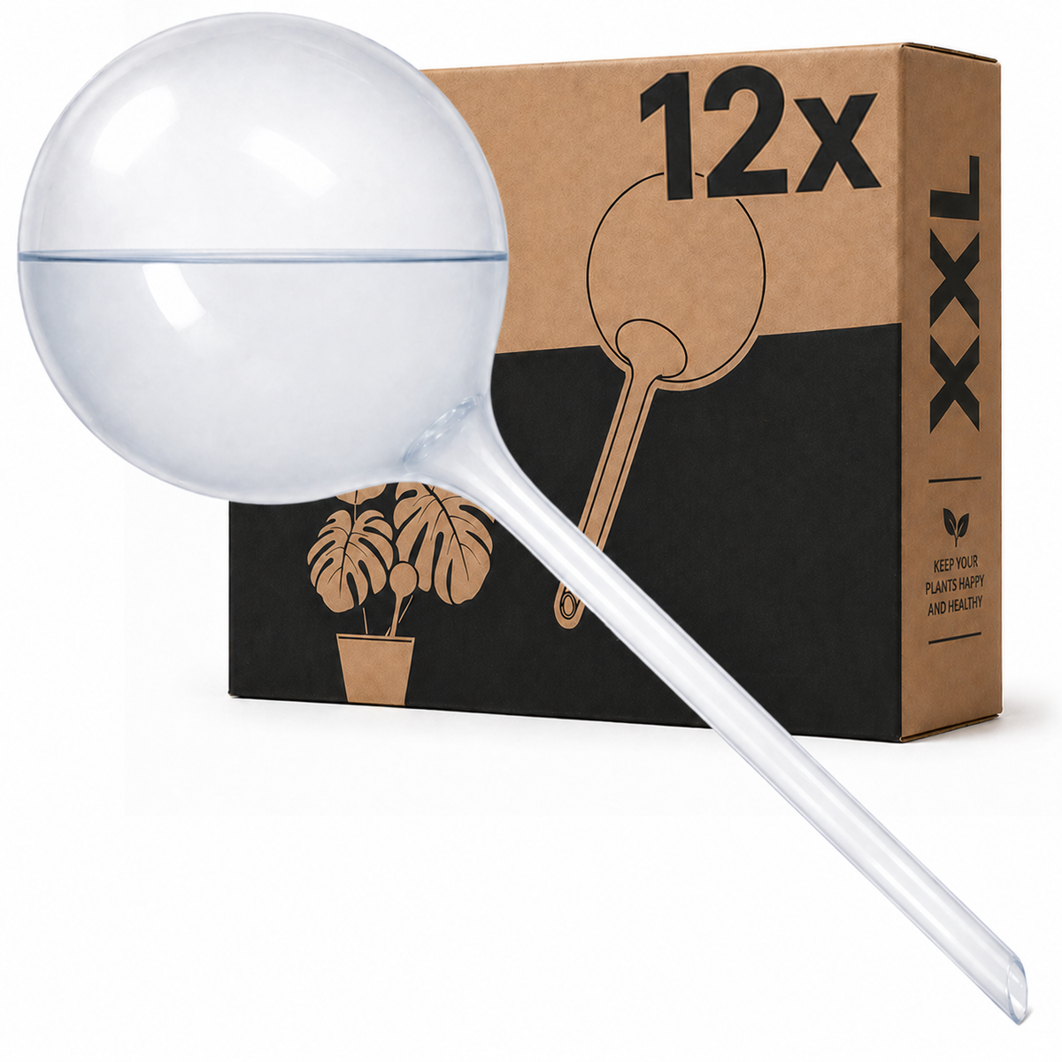 XL automatische waterdruppelaars voor planten 700 ml, set van 12, tot 4 weken
