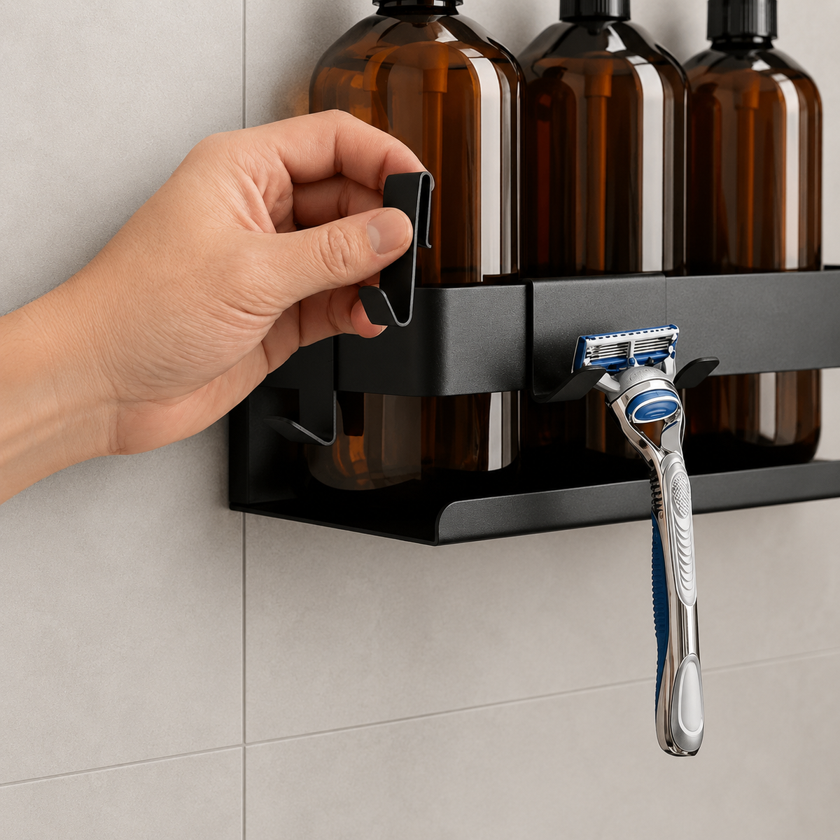 Shower Shelf Basket Stainless Steel with Multiple Wall Mounting Options
