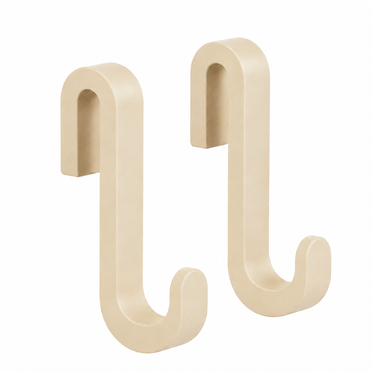 Douchedeurhaken met siliconencoating, set van 2, voor glas 6 tot 10 mm