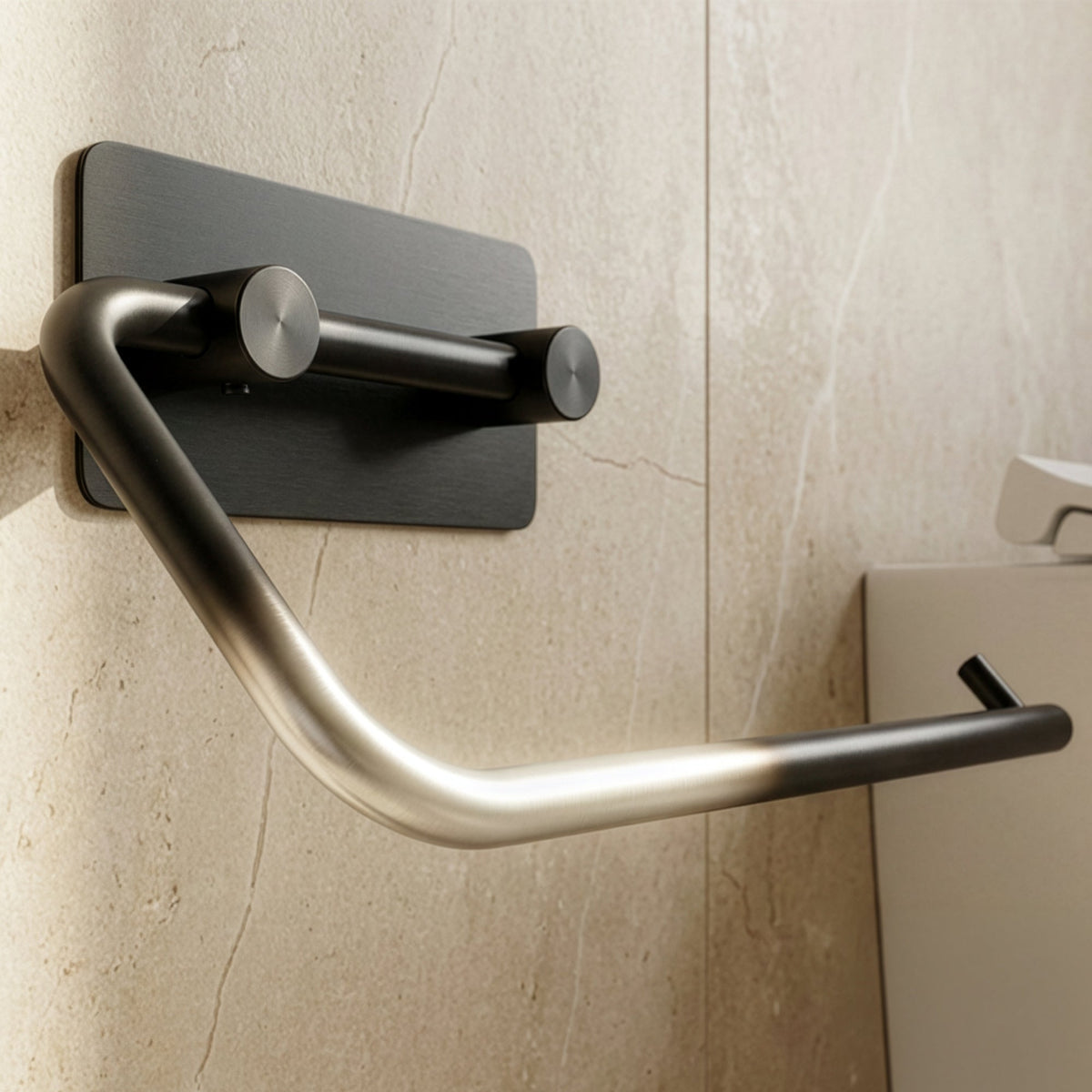 Zelfklevende toiletrolhouder van RVS, zonder boren