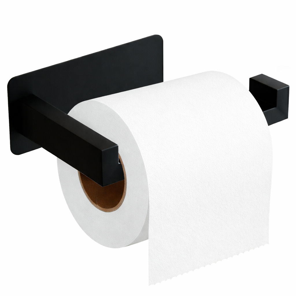 Extra dunne zelfklevende toiletrolhouder van RVS, zonder boren