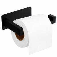 Extra dunne zelfklevende toiletrolhouder van RVS, zonder boren